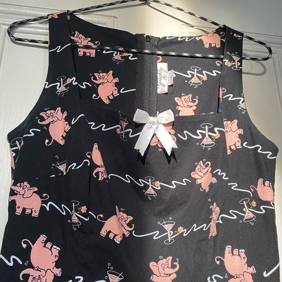 Golightly Pinupgirl Lily Dress in Tipsy Elephant - Picture 5 of 6